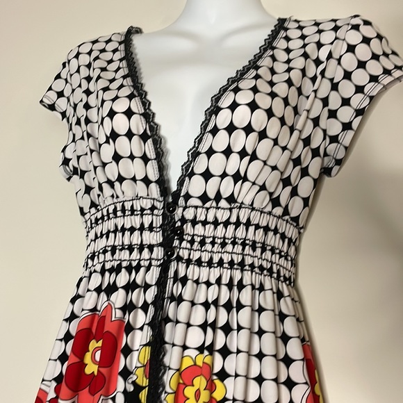 Ripe- Buttoned over shirt, Lace Trim and Vibrant Pattern - Picture 2 of 5